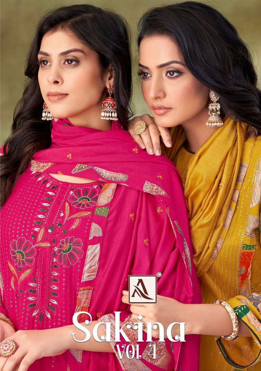 Alok suit - make in india sakina 4 Wholesale Dress Material Dealers in Mumbai