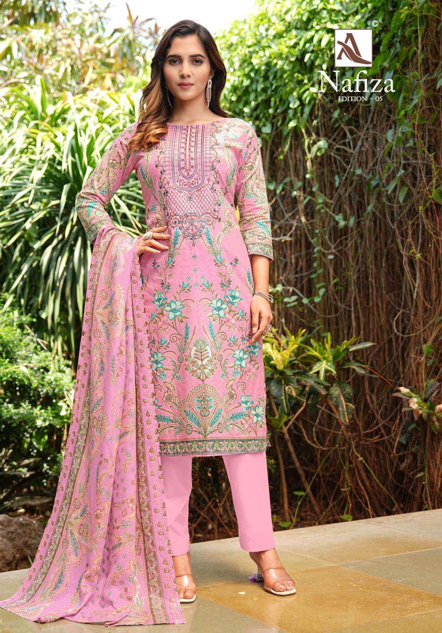 Alok suit Nafiza 5 Printed dress material suppliers in Delhi