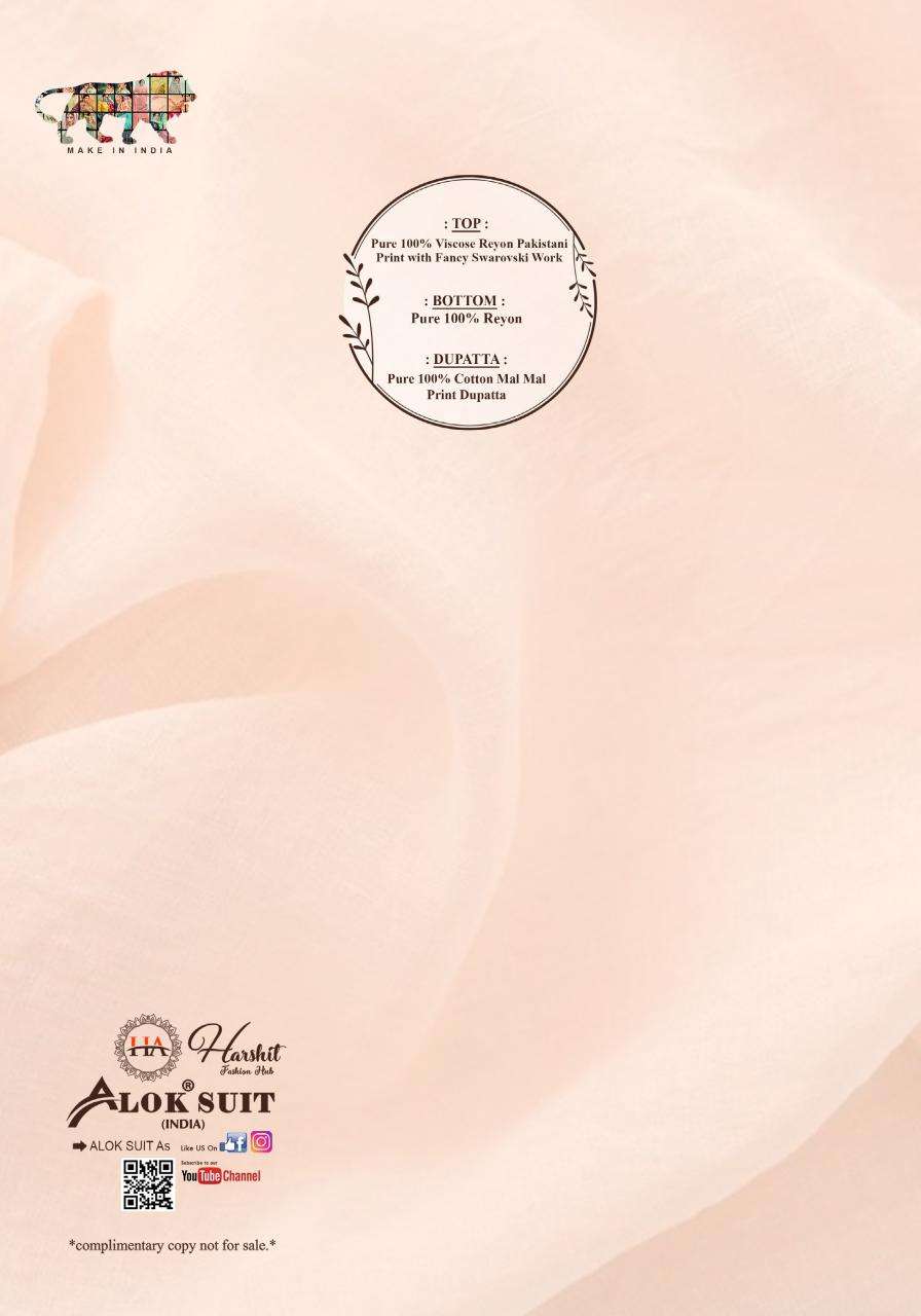 Alok suit rangeela 2 Cotton dress materials wholesale Bangalore