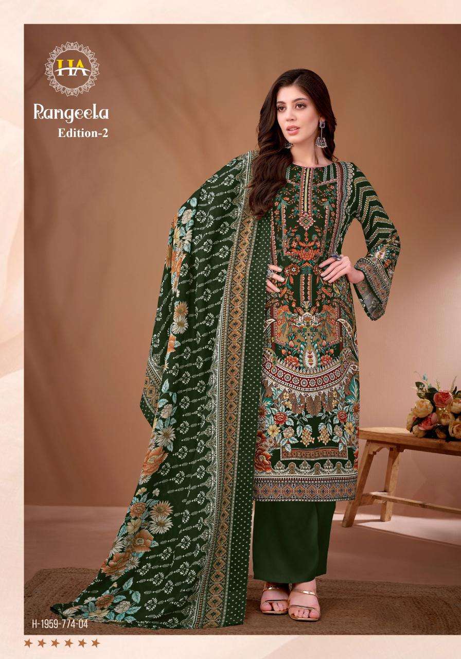 Alok suit rangeela 2 Cotton dress materials wholesale Bangalore