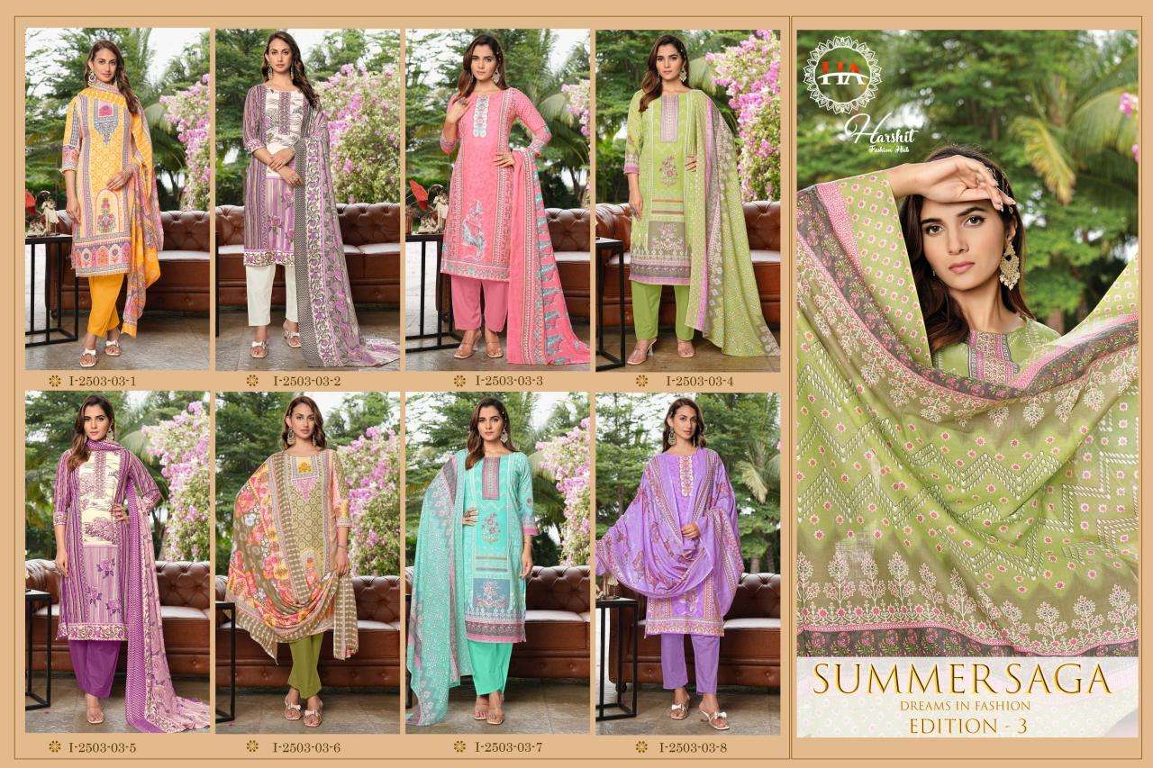 Alok suit summer saga 3 Dress material with price in Delhi