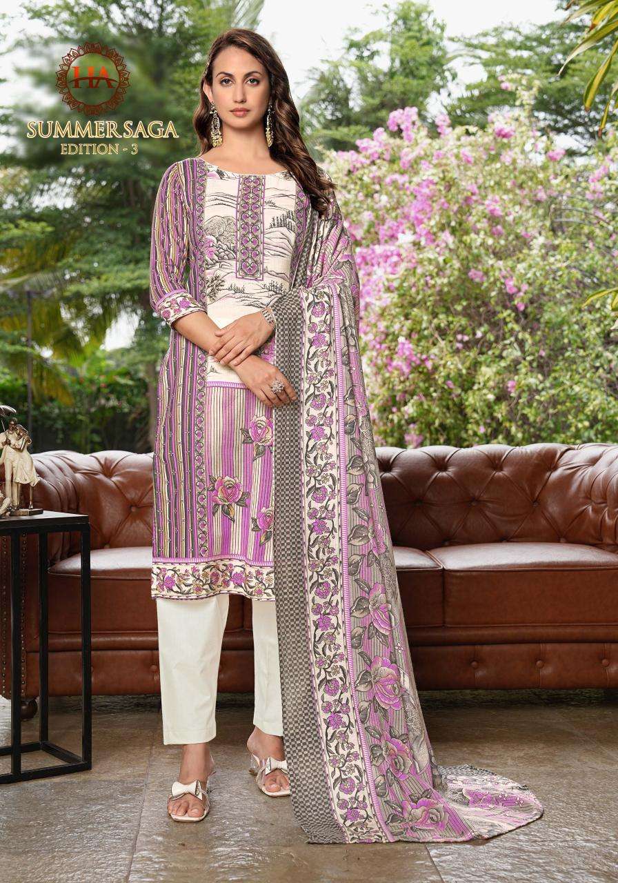 Alok suit summer saga 3 Dress material with price in Delhi