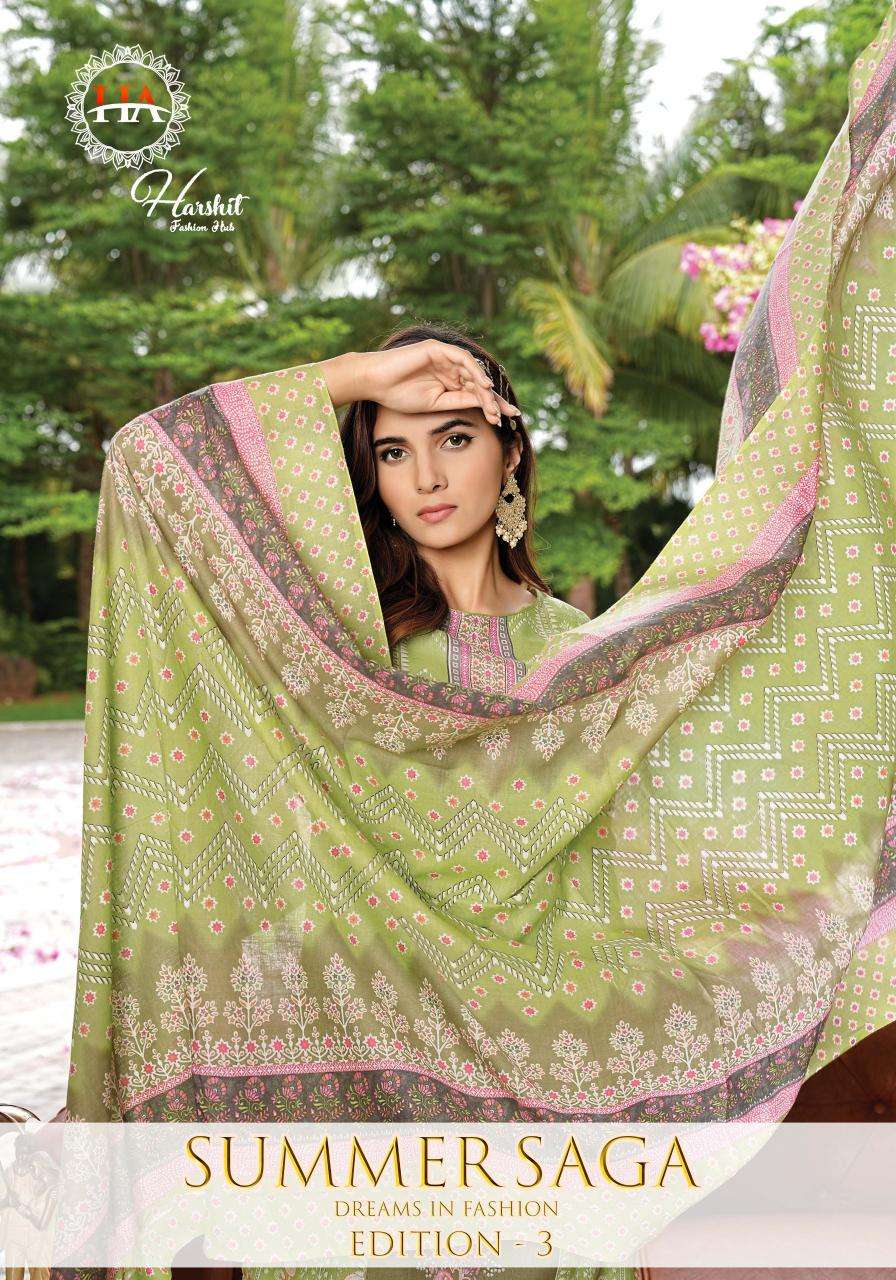 Alok suit summer saga 3 Dress material with price in Delhi