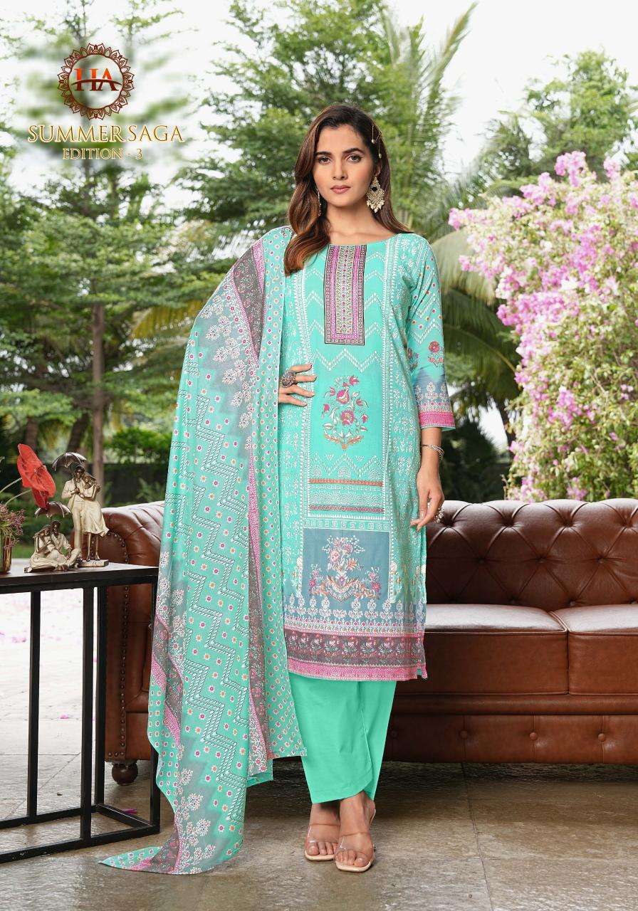 Alok suit summer saga 3 Dress material with price in Delhi