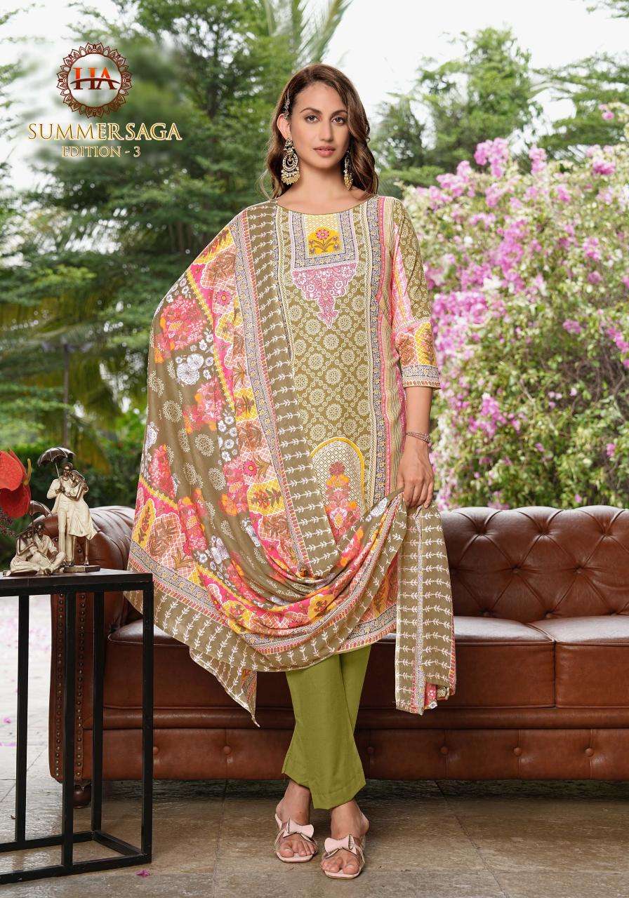 Alok suit summer saga 3 Dress material with price in Delhi