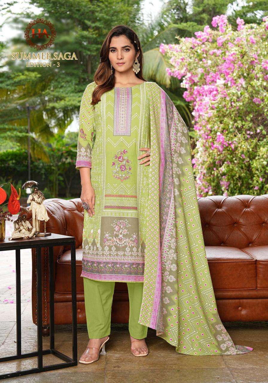 Alok suit summer saga 3 Dress material with price in Delhi