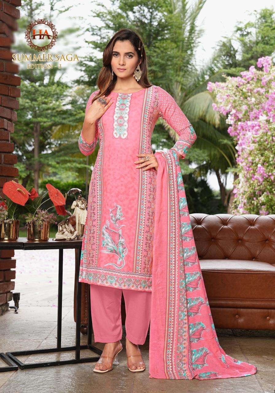 Alok suit summer saga 3 Dress material with price in Delhi