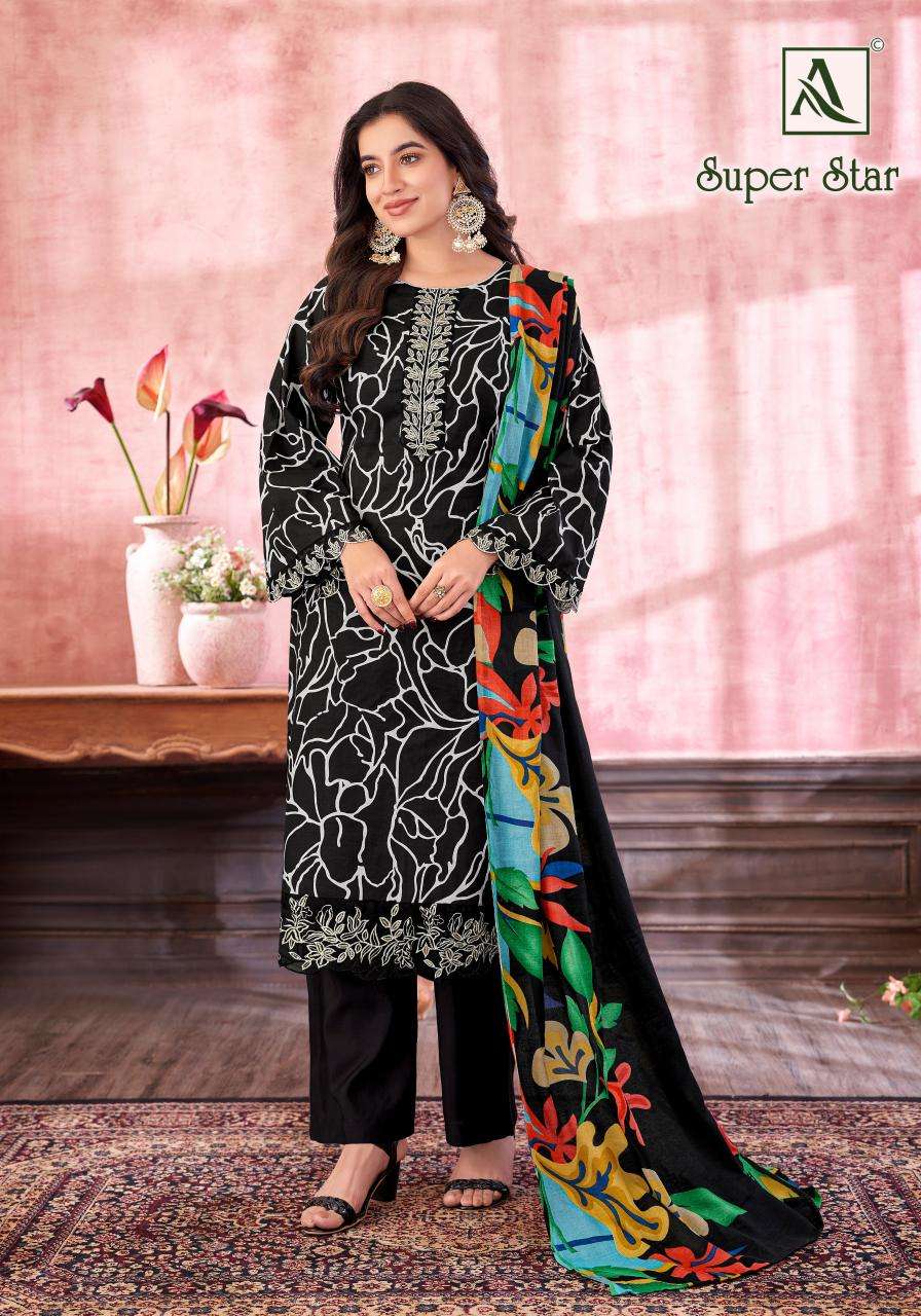 Alok suit super star Surat wholesale dress materials with price
