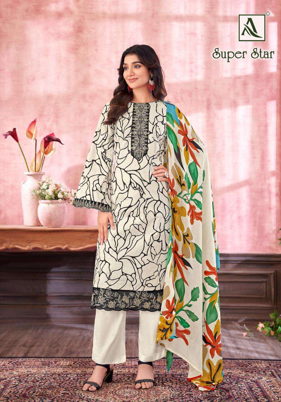 Alok suit super star Surat wholesale dress materials with price