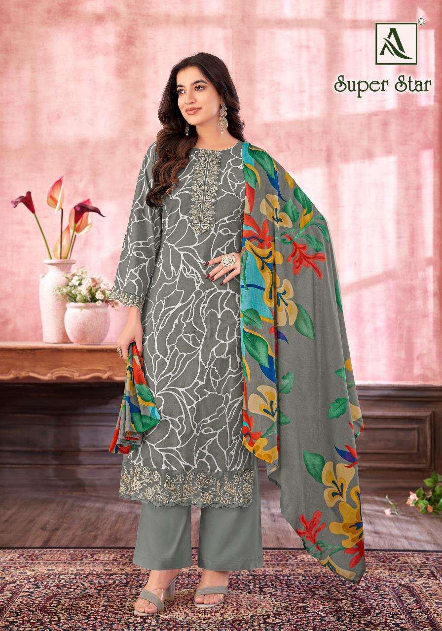 Alok suit super star Surat wholesale dress materials with price