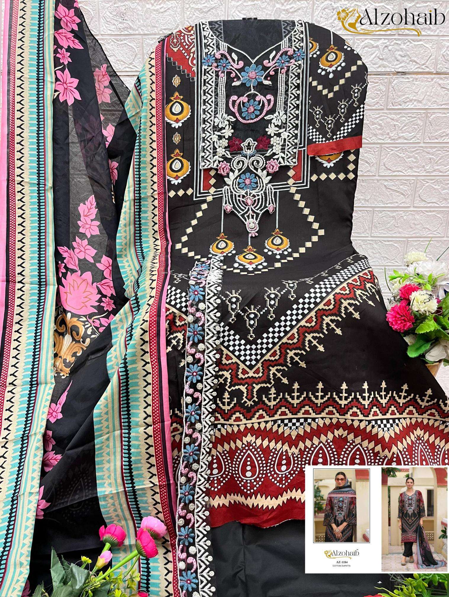 Alzohaib pure cotton print Wholesale dress material manufacturers in Mumbai