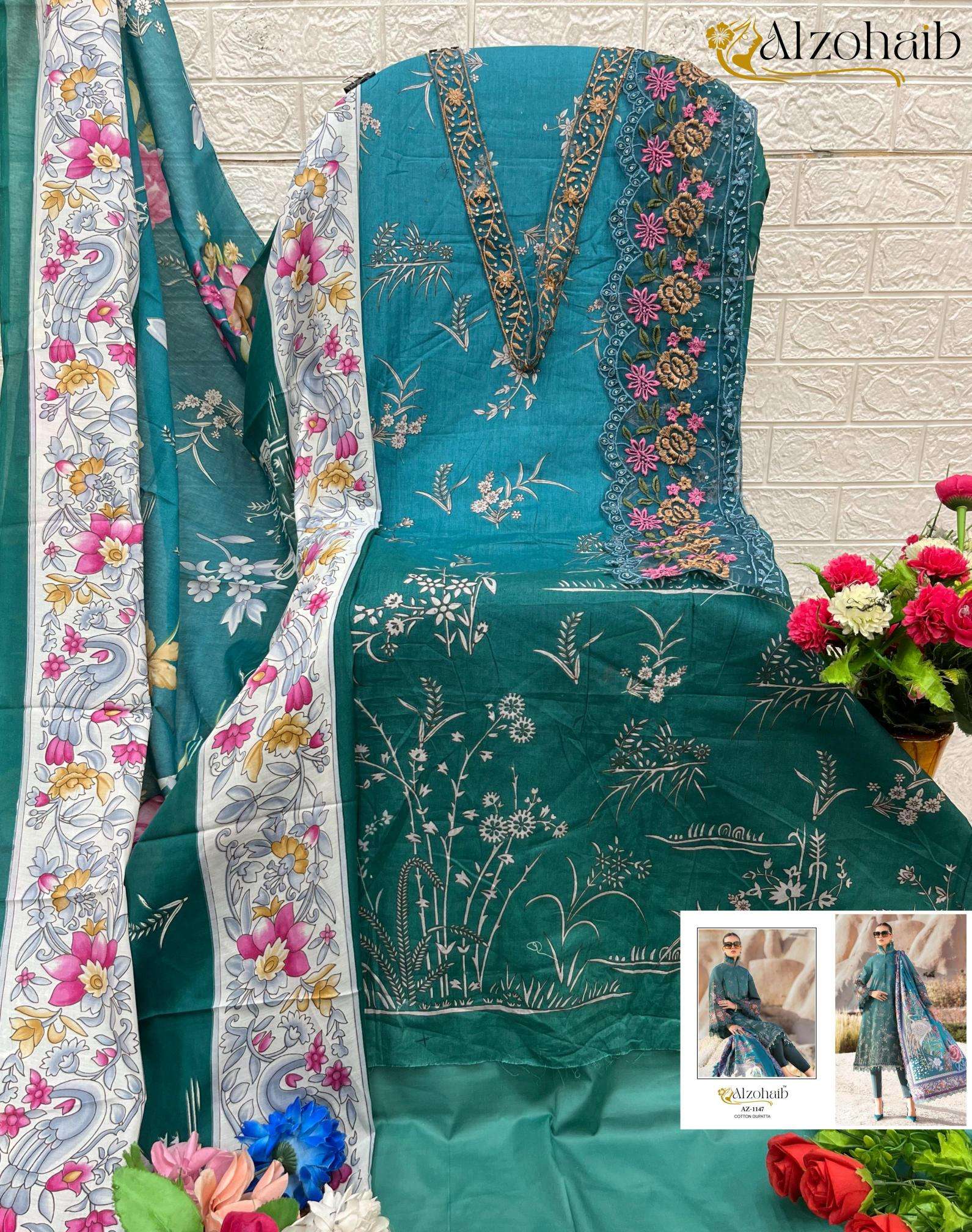 Alzohaib pure cotton print Wholesale dress material manufacturers in Mumbai