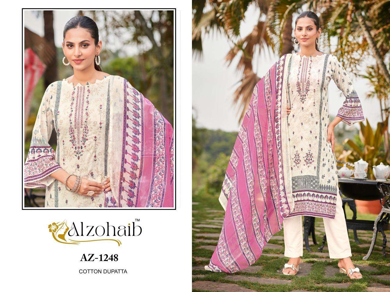Alzohaib ruaab vol 1 Unstitched salwar kameez manufacturers