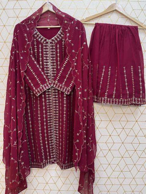 Astha blooming faux georgette Bulk kurti seller in Delhi