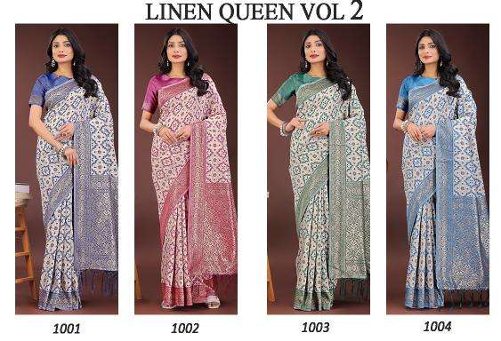 ASTITA linen queen vol 2 Wholesale saree market in Hyderabad