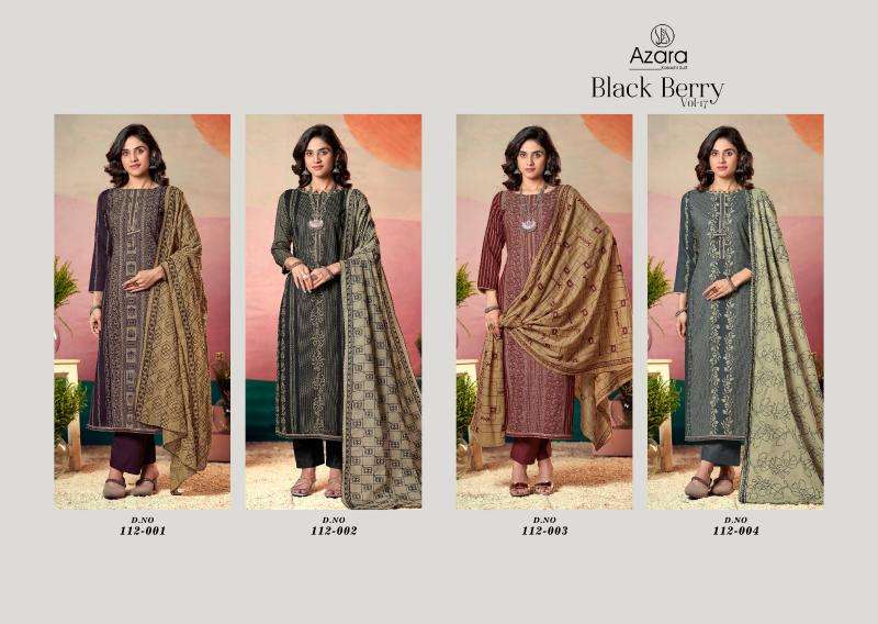Azara black berry 17 Wholesale dress materials