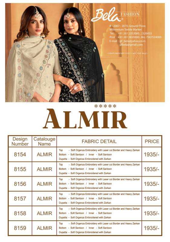 Bela fashion almir Mumbai dress material market