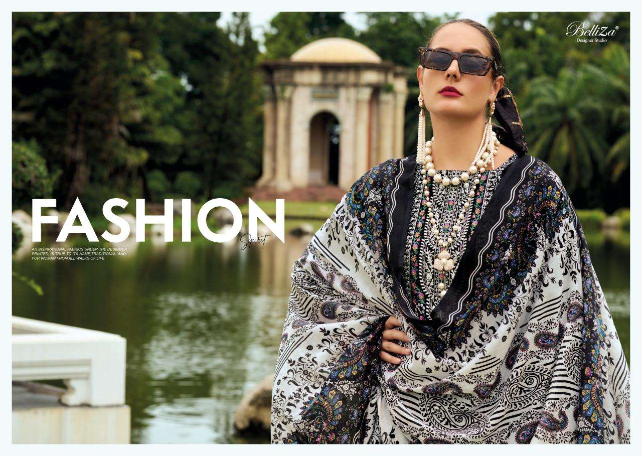 Belliza designer naira studio cotton digital prints Indian dress materials wholesale