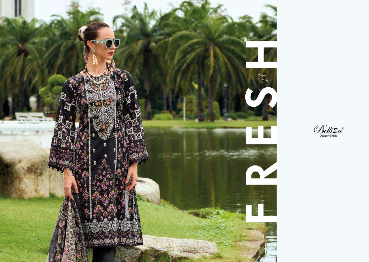 Belliza designer naira studio cotton digital prints Indian dress materials wholesale