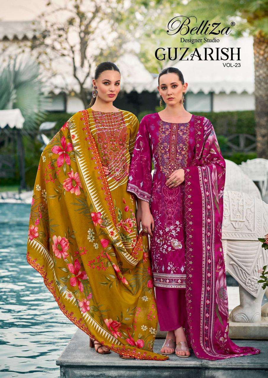 Belliza designer studio guzarish vol 23 Wholesale dress materials suppliers in Delhi