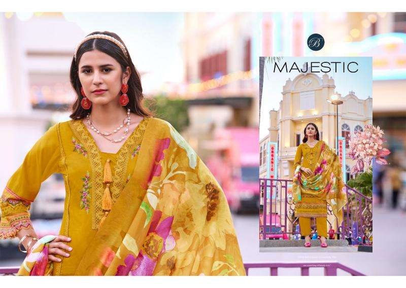 Belliza designer studio majestic Dress materials wholesale in Surat