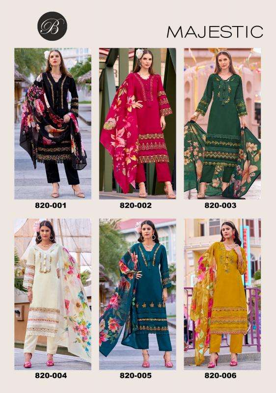 Belliza designer studio majestic Dress materials wholesale in Surat