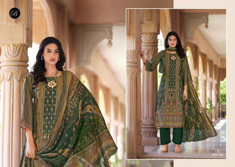 Belliza designer studio nusrat vol 5 Designer dress materials wholesale in kolkata