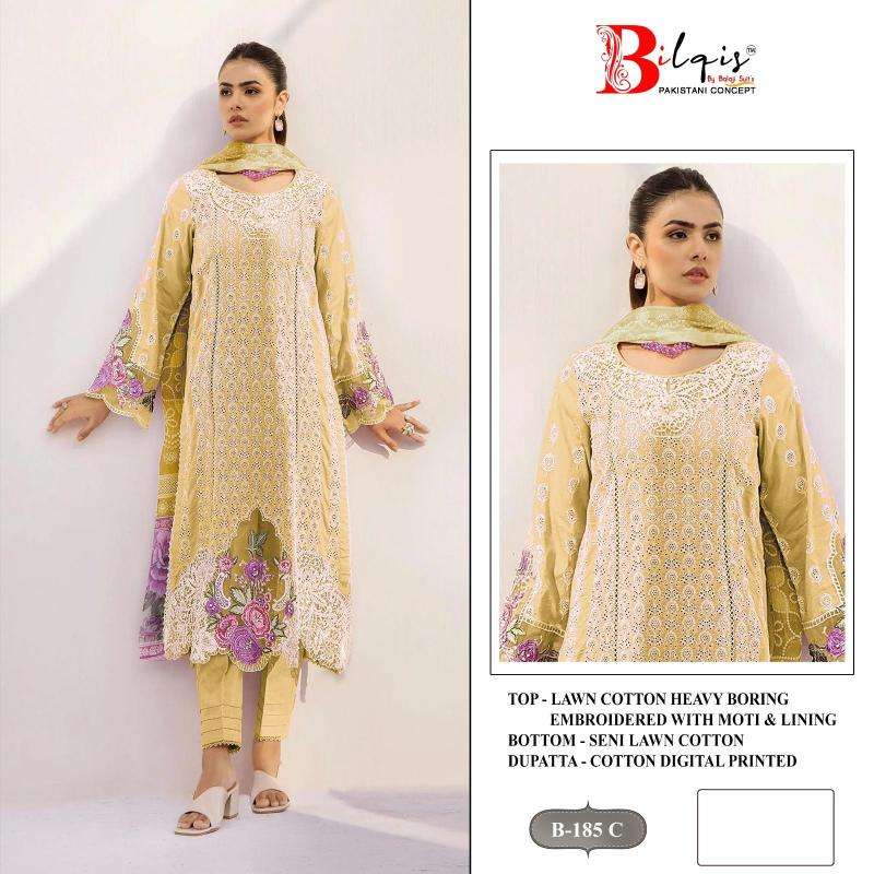 Bilqistm lawn cotton Party wear dress materials wholesale in kolkata