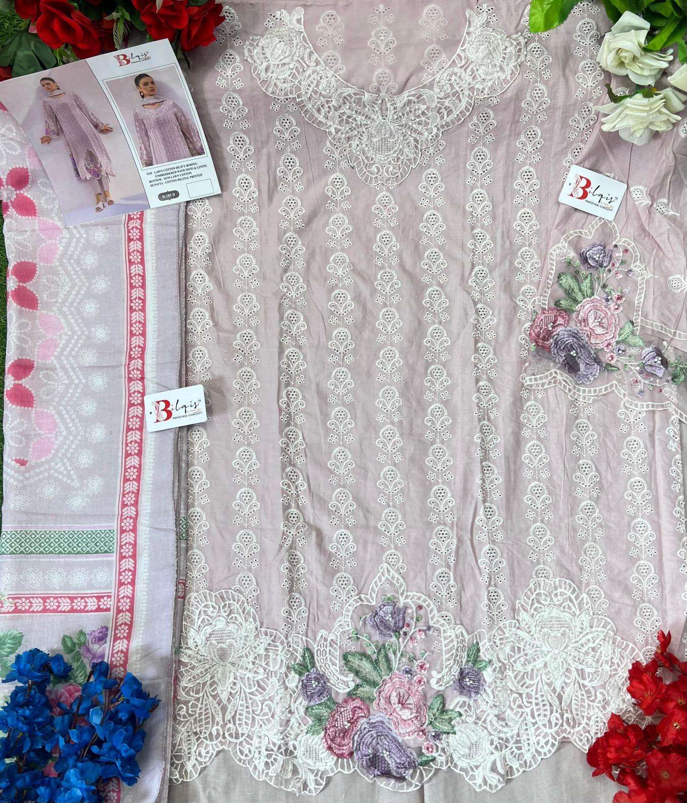 Bilqistm lawn cotton Party wear dress materials wholesale in kolkata