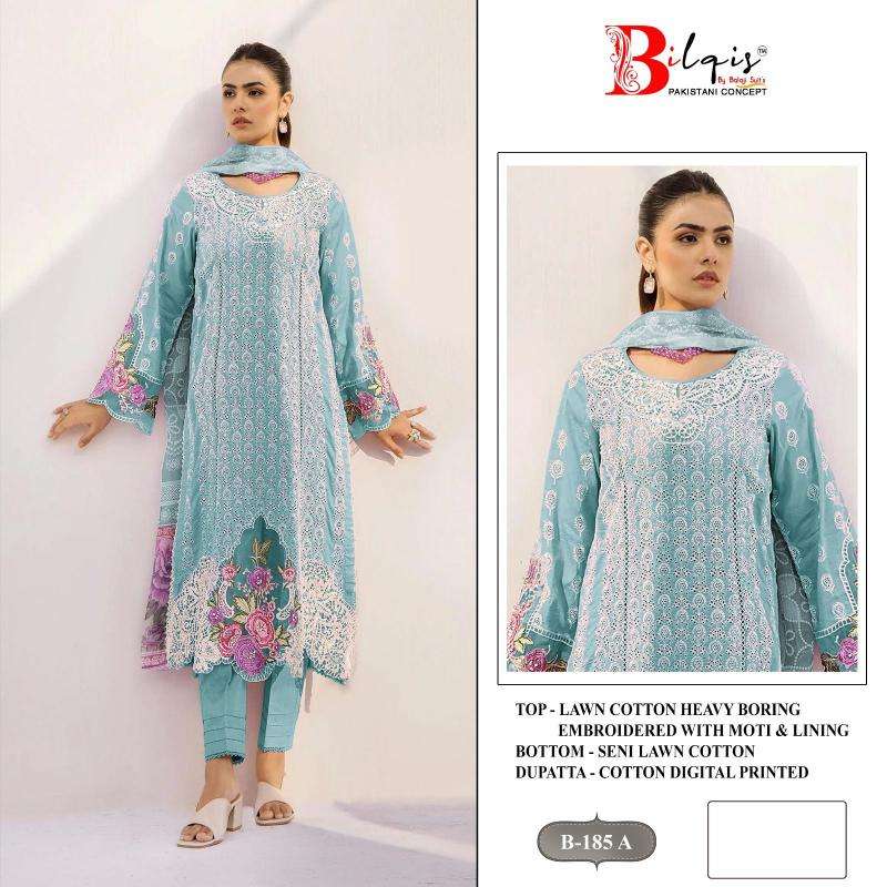 Bilqistm lawn cotton Party wear dress materials wholesale in kolkata
