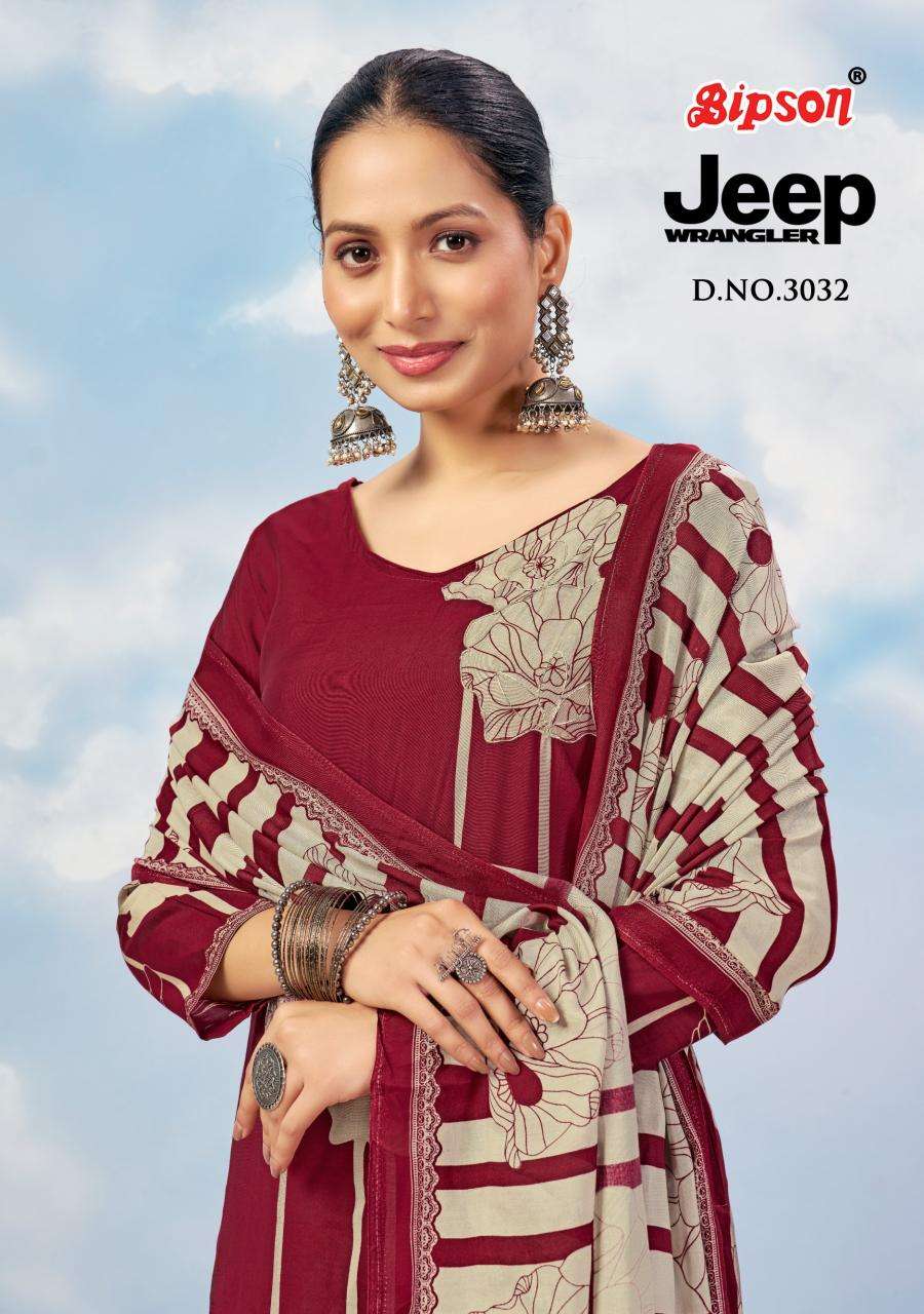 Bipson prints jeep wranglar 3032 Wholesale dress material suppliers in Hyderabad