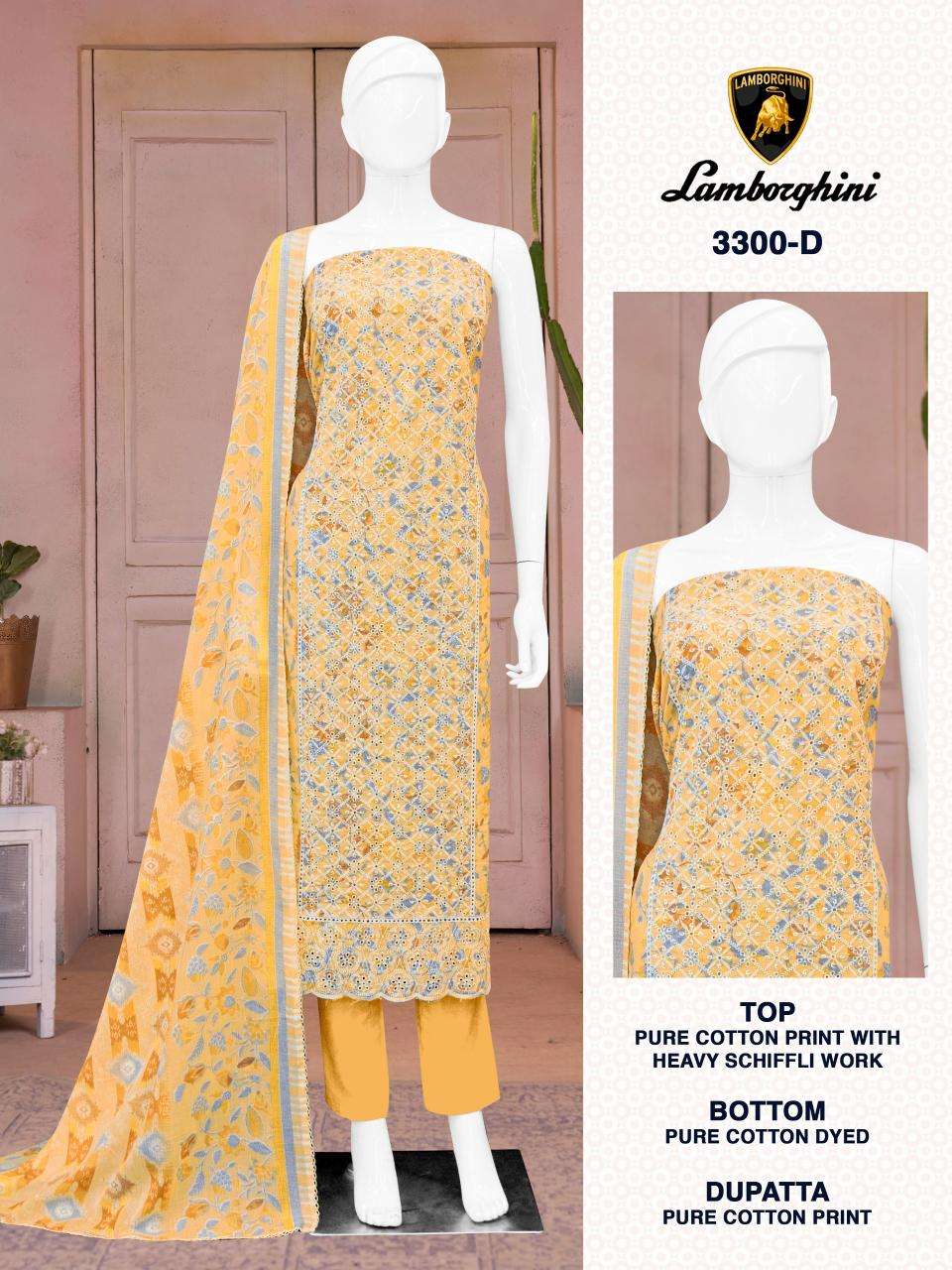 Bipson prints lamborgini 3300 Dress material manufacturers in Mumbai