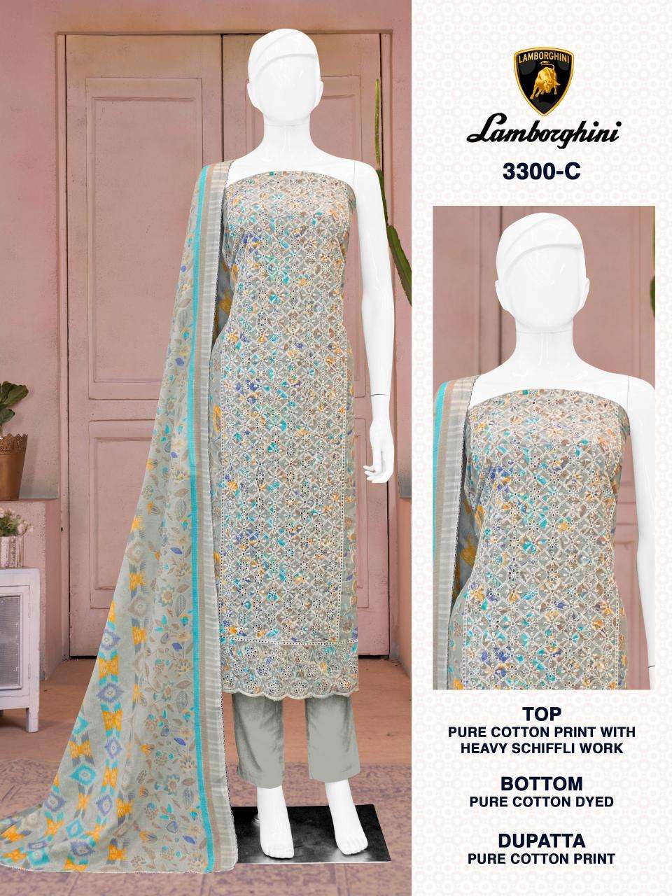 Bipson prints lamborgini 3300 Dress material manufacturers in Mumbai