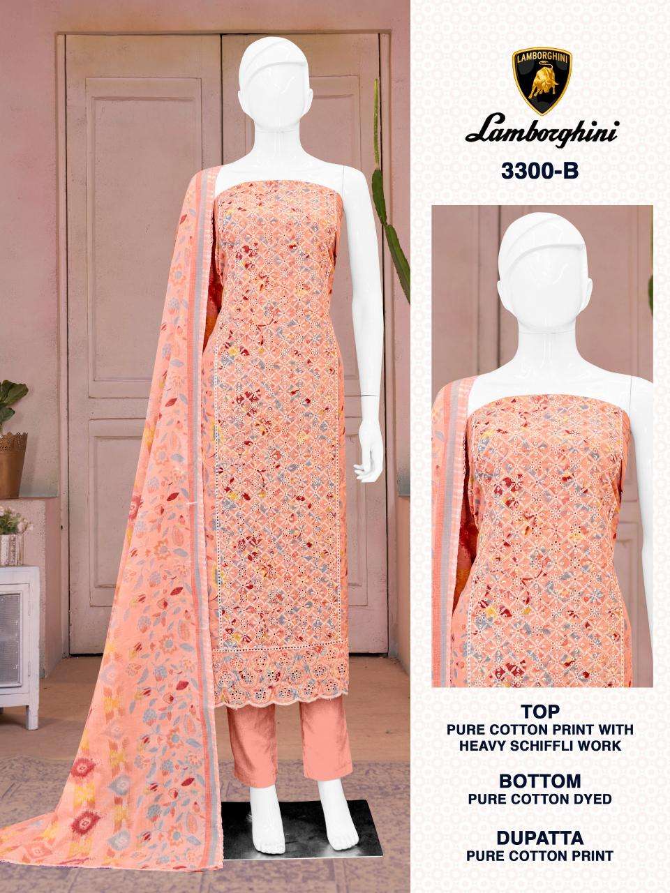 Bipson prints lamborgini 3300 Dress material manufacturers in Mumbai