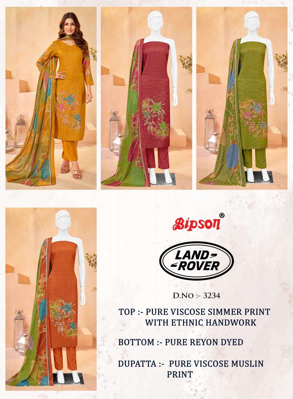 Bipson prints land rover 3234 Wholesale dress material suppliers in Mumbai