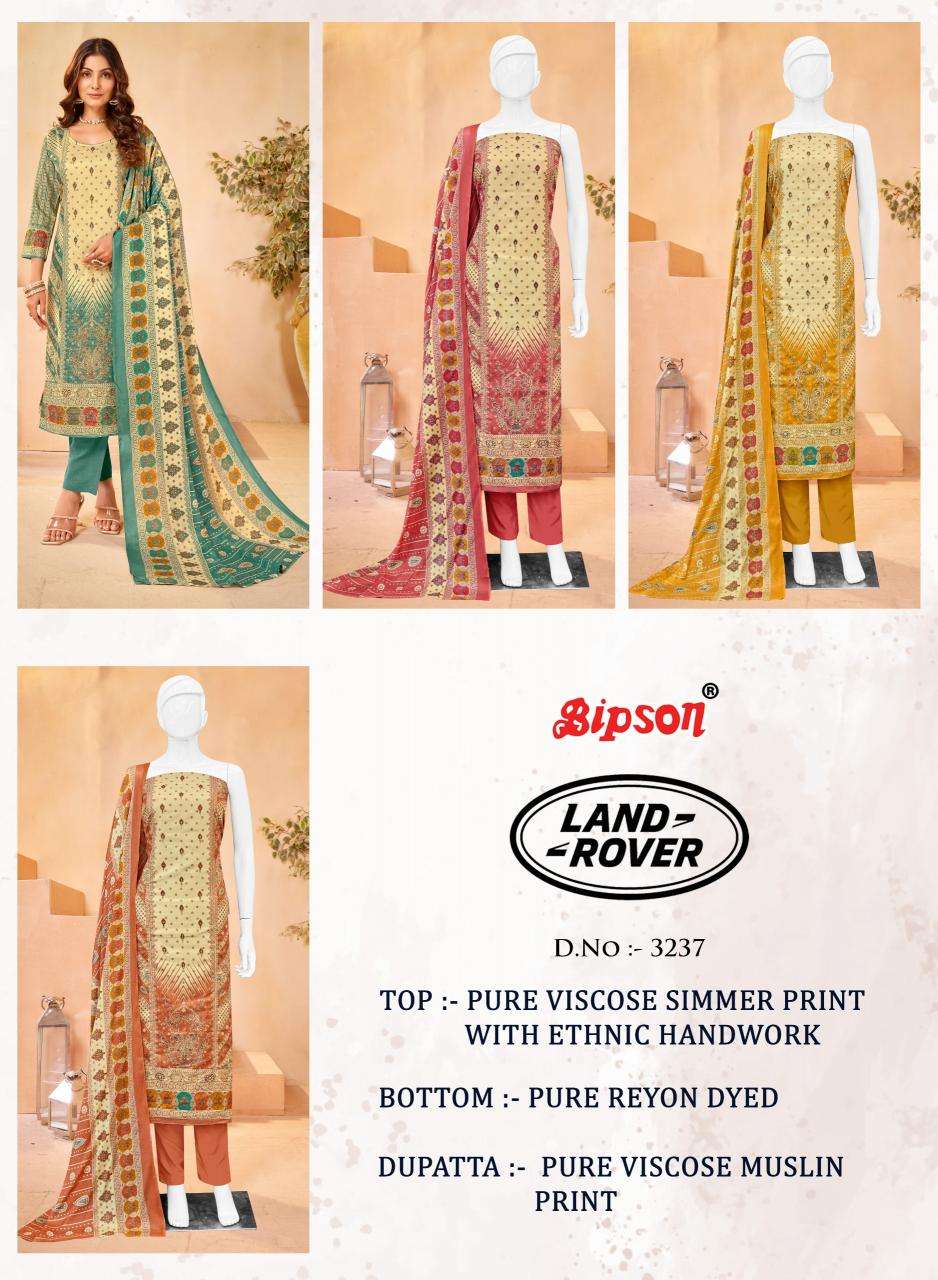 Bipson prints land rover 3237 Wholesale cotton dress materials in Mumbai