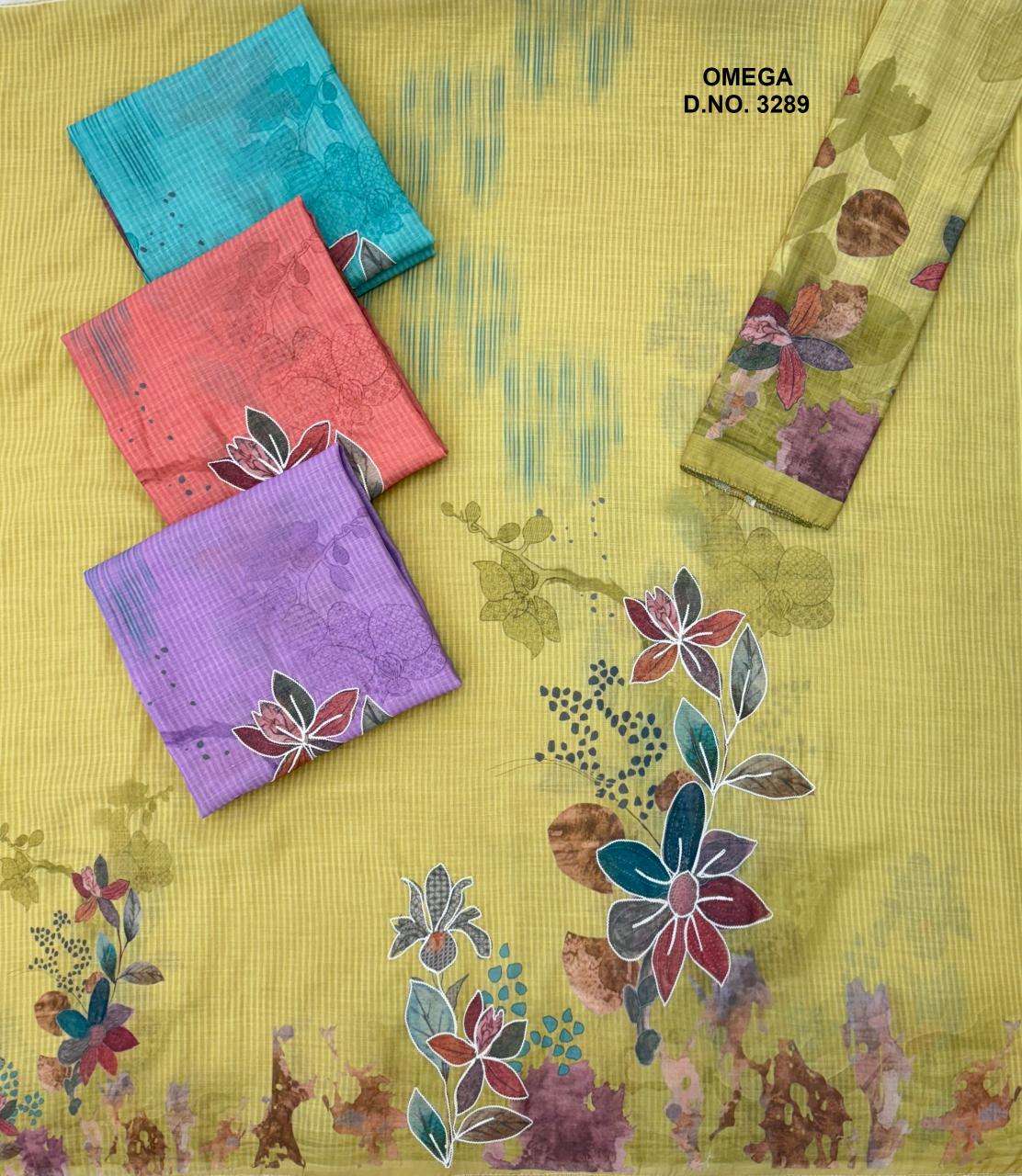 Bipson prints omega 3289 Dress materials for women
