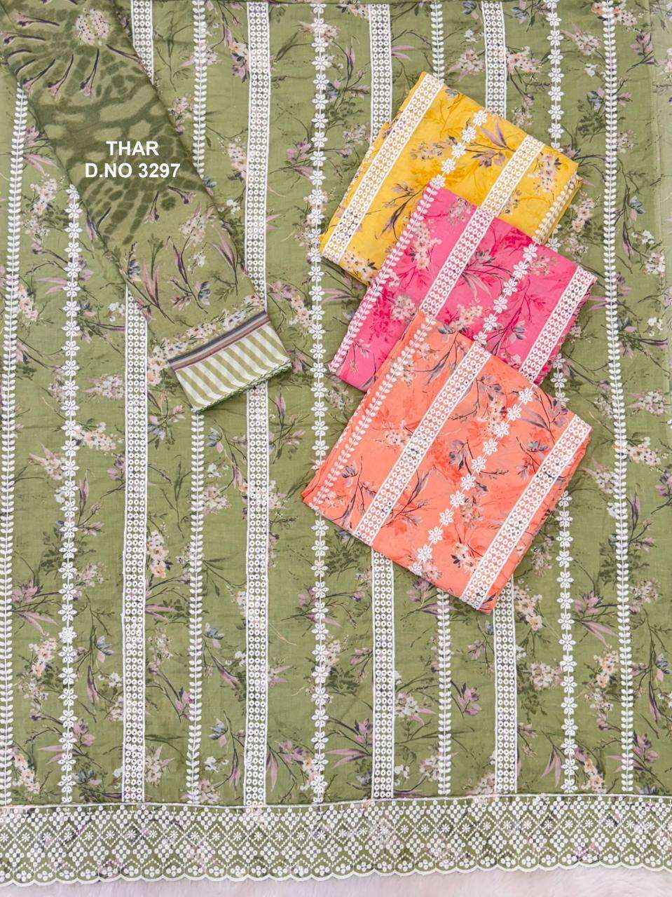 Bipson prints thar 3297 Party wear dress materials in Hyderabad
