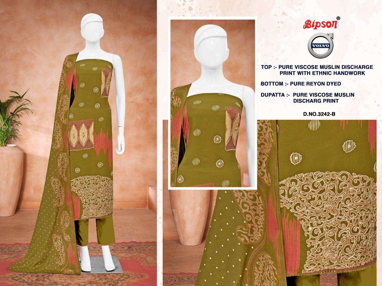 Bipson prints volvo 3242 Salwar kameez wholesale market