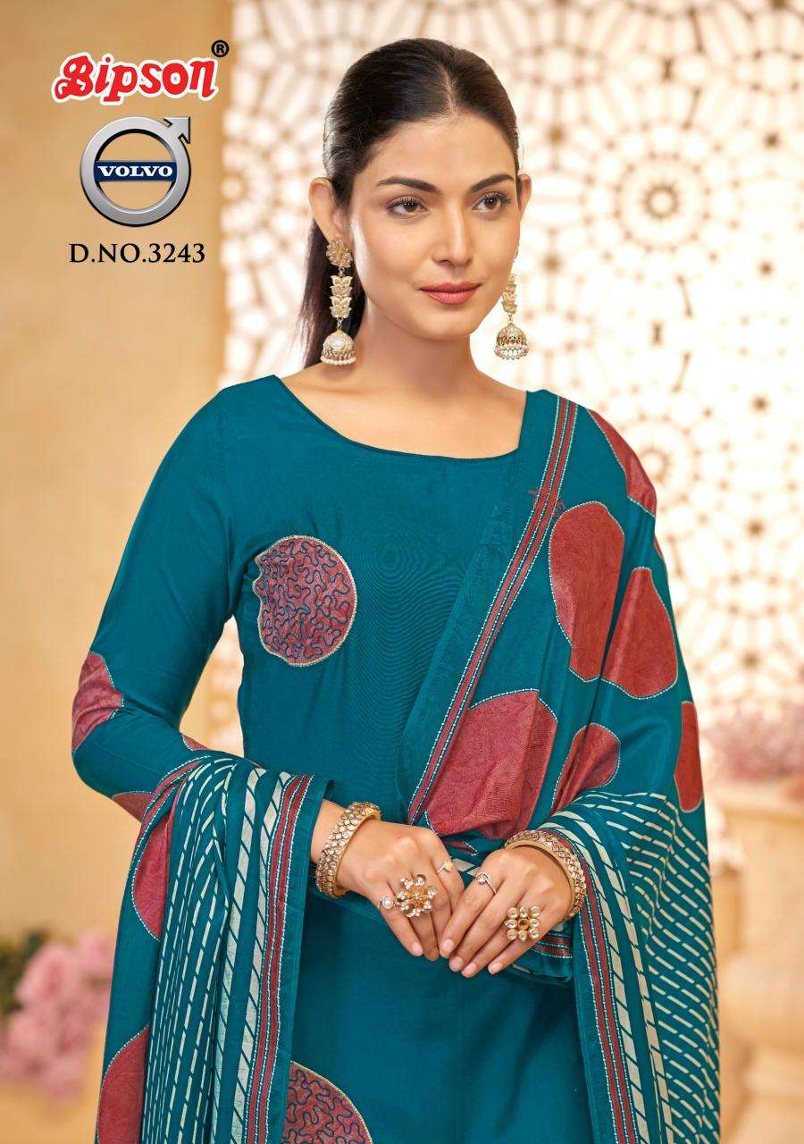 Bipson prints volvo 3243 Surat dress materials wholesale market online