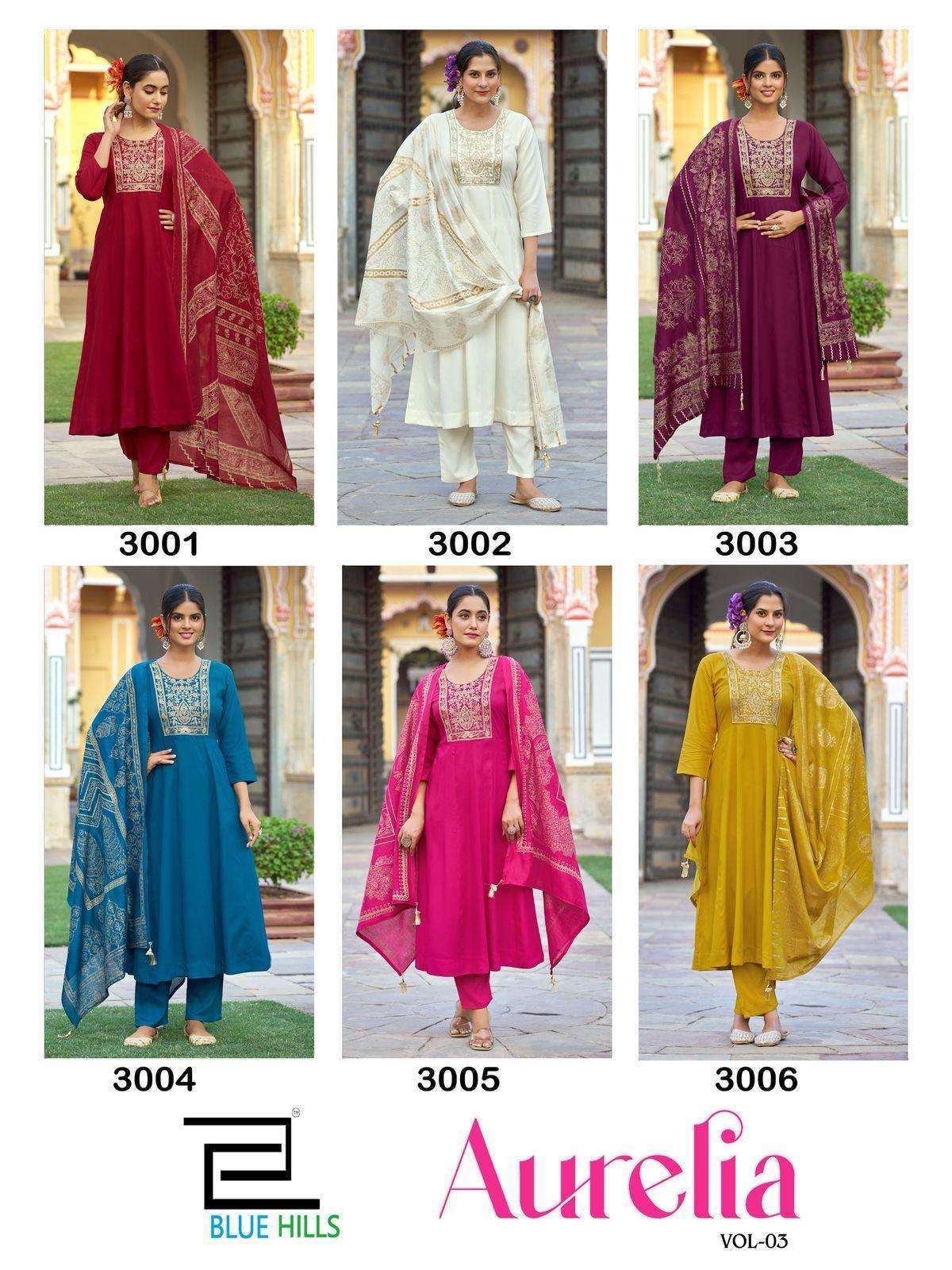Blue hills aurelia vol 3 Kurti Manufacturers in Surat