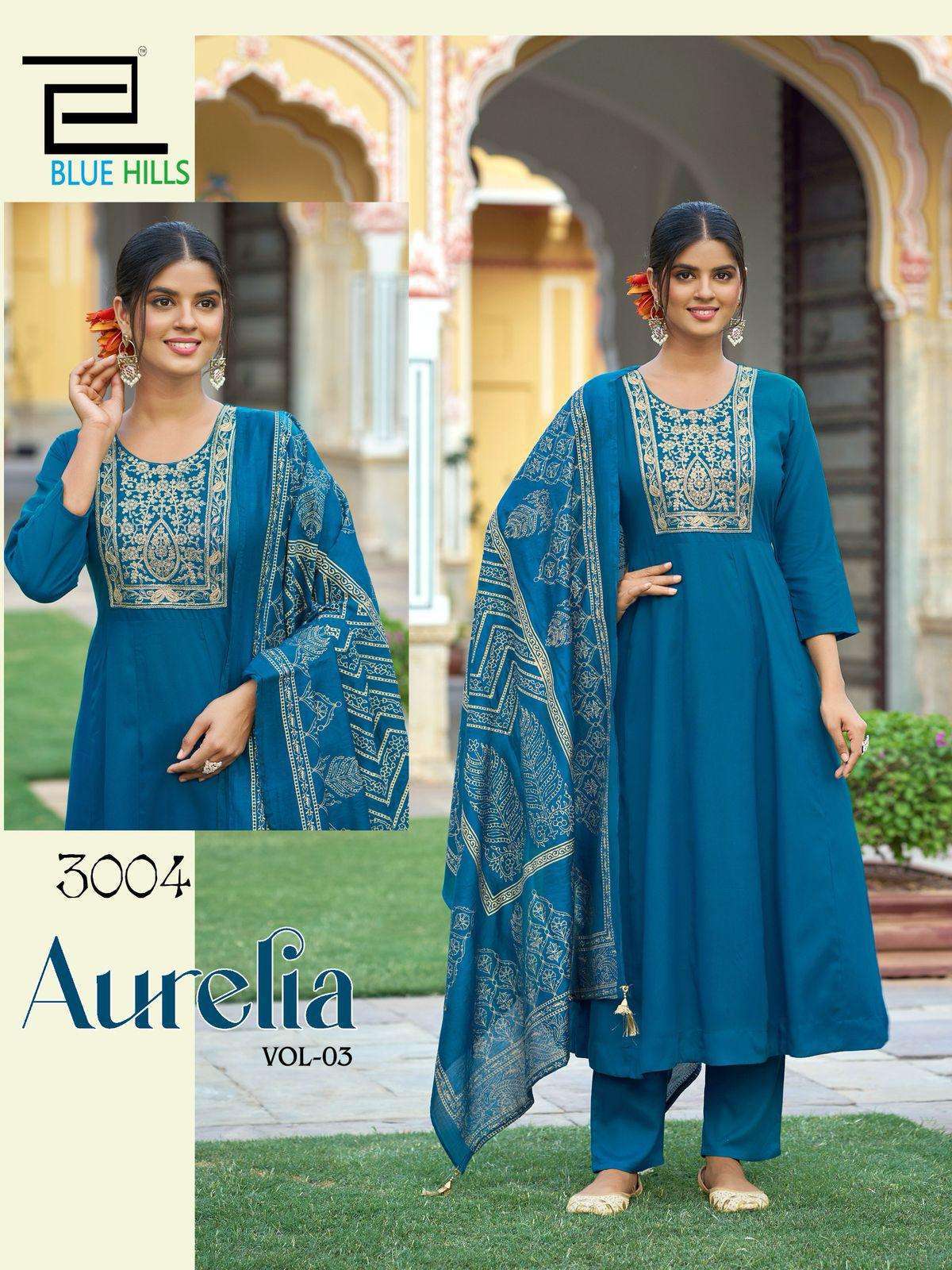 Blue hills aurelia vol 3 Kurti Manufacturers in Surat