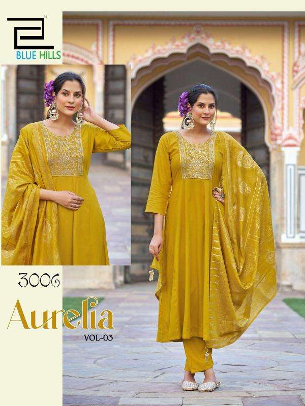 Blue hills aurelia vol 3 Kurti Manufacturers in Surat