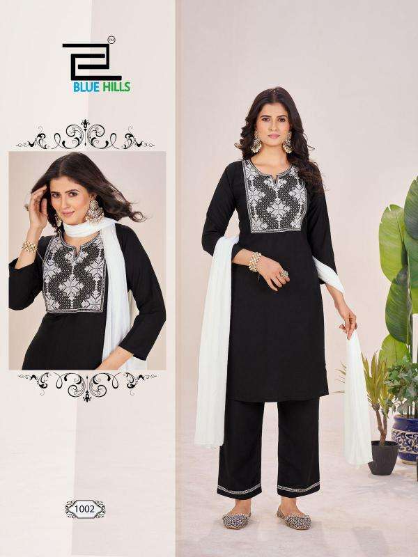 Blue hills black and white vol 14 Ladies Kurti Wholesalers