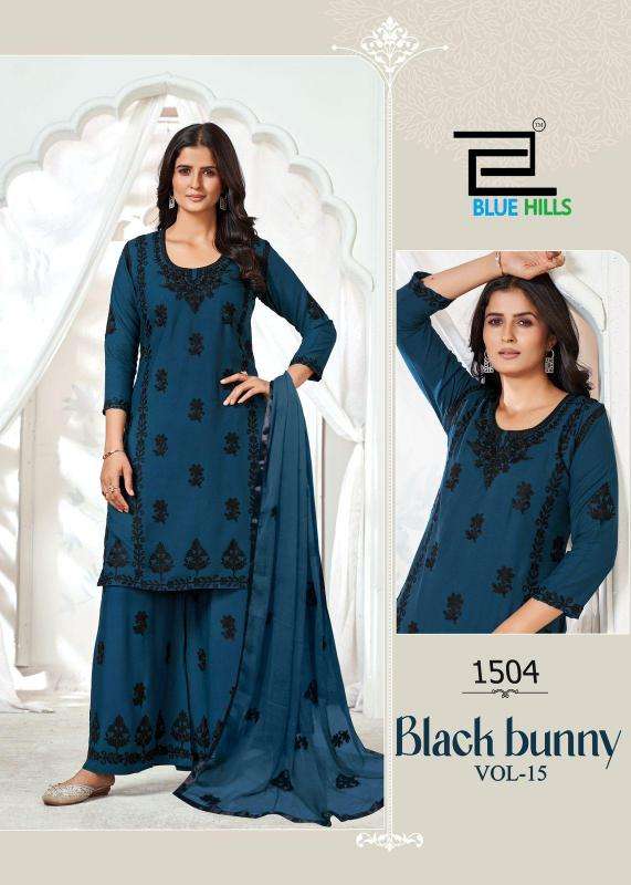 Blue hills black bunny vol 15 Designer Kurtis manufacturers in Surat