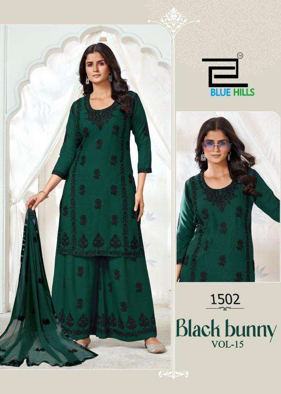 Blue hills black bunny vol 15 Designer Kurtis manufacturers in Surat