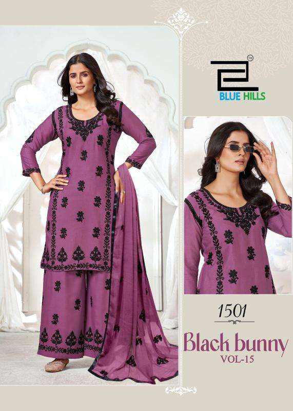 Blue hills black bunny vol 15 Designer Kurtis manufacturers in Surat