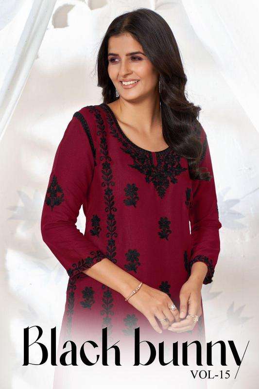 Blue hills black bunny vol 15 Designer Kurtis manufacturers in Surat