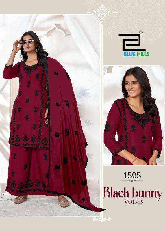 Blue hills black bunny vol 15 Designer Kurtis manufacturers in Surat