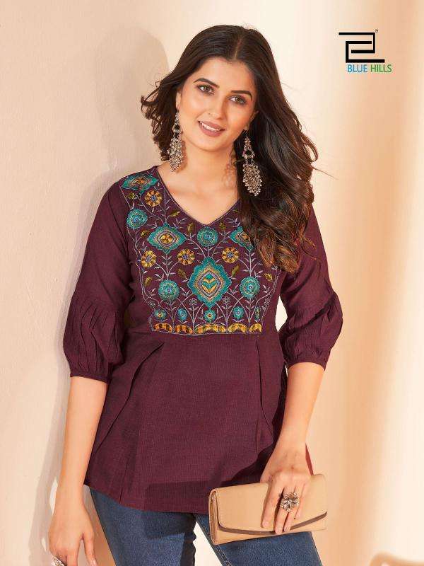 Blue hills charmi cotton kurti manufacturer in surat